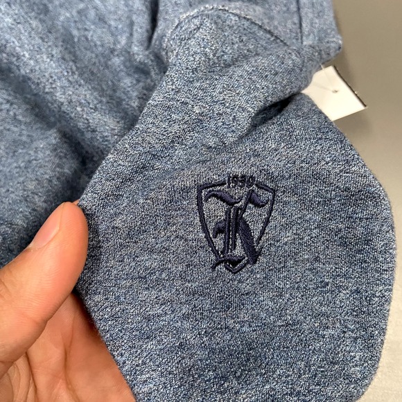 Johnnie-O Sweatshirt Mens Medium Blue 1/4 Zip Performance Pullover Stretch - Picture 6 of 7